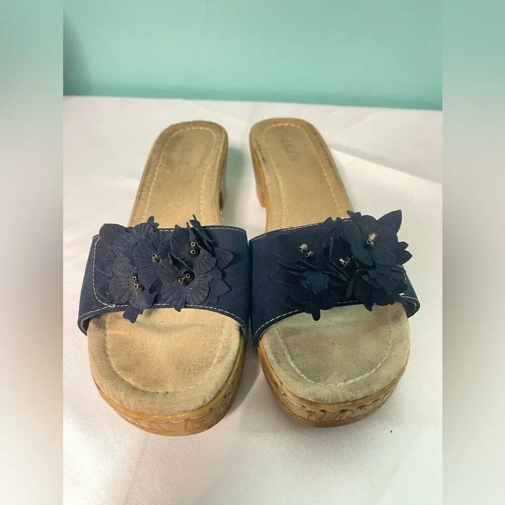 Navy blue clogs size‎ 9 1/2